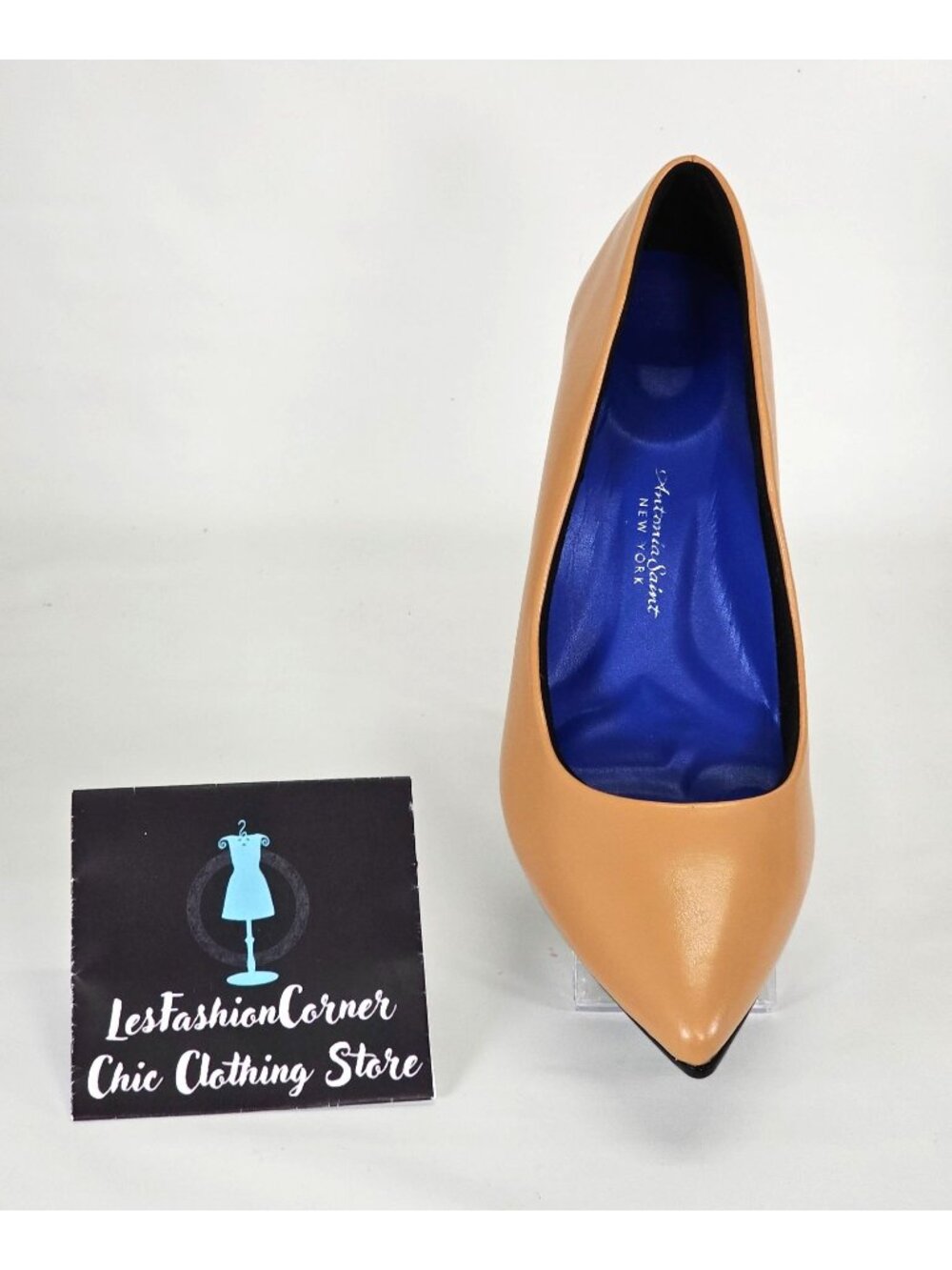 Antonia Saint NY Victoria Women's High Heel 3.5 Cushioned Nemi Tan Size 10 104 - Picture 14 of 16